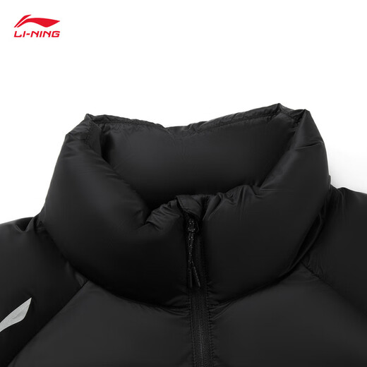李宁火锅羽绒男子反光防泼水科技保暖85%鸭绒短羽绒服AYMV409