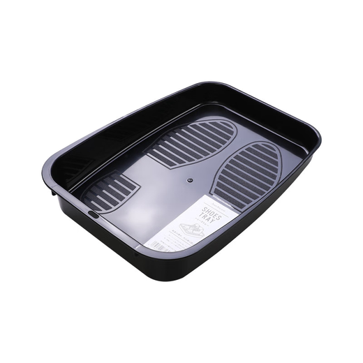 Fantasy Japan SANADA women's car-specific shoe box car trunk shoe storage box plastic black one pack