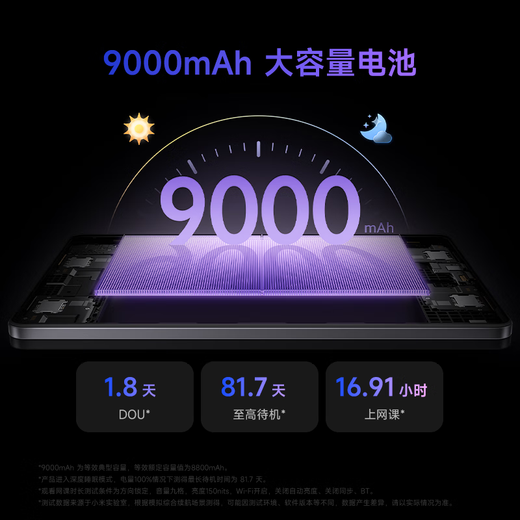 小米 REDMI Pad 2 平板电脑 11英寸2.5K 澎湃OS2 学习机超清护眼屏平板电脑 青色 标准版 8GB+256GB