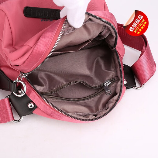 Bag de Weitilili Bolso para mujeres 24 Nuevo moderno y moderno Versátil Oxford tela Bag de carcasa de gran capacidad Ligero de un solo hombro Bolsas cruzadas deportivas Black