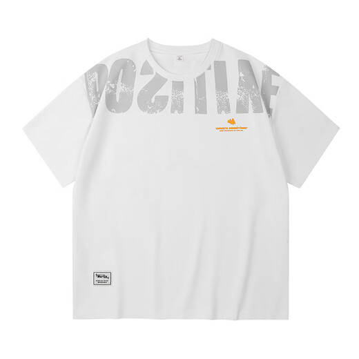 Airmiuu International Brand Turny Men's Clothing, camisetas de manga corta de estilo Hong Kong, manga de cinco puntos de verano de verano para hombres, de cinco puntos de cinco puntos K16856 White (Embalaje de la caja de regalo) M Recomendado 90-110Jin [Jin equivale a 0.5 kg]