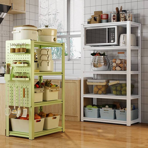 
Yonghuan kitchen storage rack floor-mounted multi-layer microwave storage rack oven pot rack storage rack shelf fruit green-six-layer 198cm high 12035cm