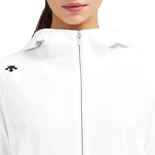 迪桑特（DESCENTE）WOMENSTRAINING系列针织运动连帽防紫外线透气夹克女款 WT-Bright White Tpg M