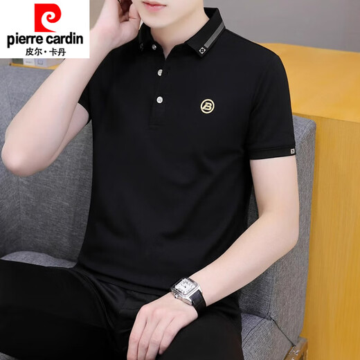皮尔卡丹（pierre cardin）冰丝棉短袖t恤男衬衫上衣翻领POLO.衫衫半截袖青年2025年夏新款新 679白色 M