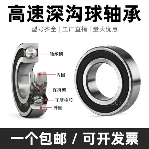 
Deep groove ball Bearing 6200 6201 6202 6203 6204 6205 6206 6207 6208 6205-2RS-High speed-Size 25*52*15 Others
