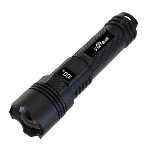 Lampe de poche puissante lumière rechargeable ultra-luminaire d'éclairage d'urgence extérieure lumière laser LED à long terme Modèle de vente à longue portée à LED [9720LM BLAST] LCD DIGITAL-LIGHTning Fast Charging