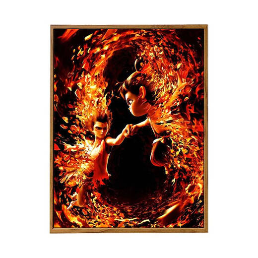 
Tiannan Brothers (TNBROTHERS) 2025 New Nezha 2: The Demon Child's Naohai Digital Oil Painting DIY Ao Bing Hand-painted Filling and Coloring High-Precision Painting LL12124 30*40cm Thickened Inner Frame