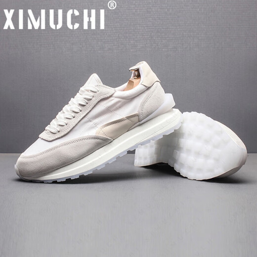 Zapatos de la marca Ximuchi Forrest Gump Shoes New Casual Shoes Breathable Canvas Zapatos versátiles White Sports Sports Hombres de papá grueso
