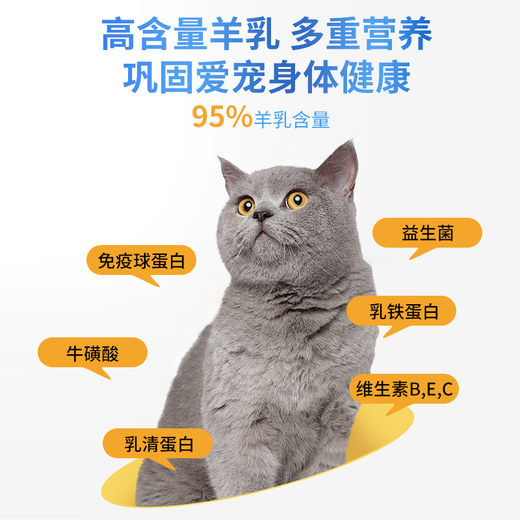 Guhuang Pet Goat Milk Powder for Cats, Dogs and Puppies Pet Calcium Supplementing Milk Powder Instant Dog and Cat Universal Pet Goat Milk Two Boxes
