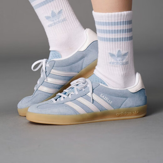Adidas (adidas) Clover Chinese Valentine's Day Gift Women's GAZELLE INDOOR W Casual Shoes JQ7009 Pink Blue 37