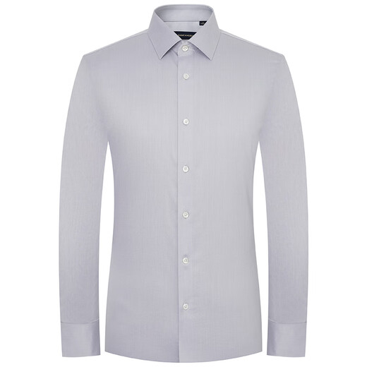Angel Bird formal shirt men's high count no ironing autumn style men's business formal pure cotton commuting long-sleeved shirt men's moon shadow gray 41 (175/96)