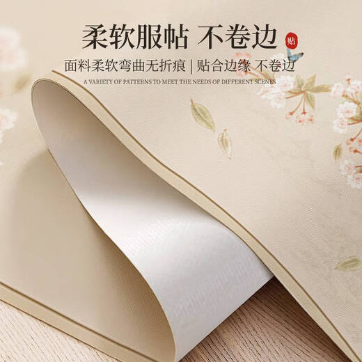 语森忆中式禅意桌旗茶席防水防油皮革茶室茶盘垫免洗可擦干泡台定制桌布 12048-静心-NG 33*140cm一冲即可