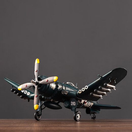 Aviones de hierro de hierro forjado retro adornos de combate Combate Sala de estar en el hogar Gabinete de vinos de la sala de estar Decoraciones hechas a mano 1940 Aeronave de transporte militar de EE. UU. 695