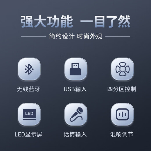 飞利浦（PHILIPS）吸顶音响嵌入式音箱6.5吋 客厅卧室店铺商场消防广播喇叭天花板扬声器吊顶音响 蓝牙吸顶音响 飞利浦四分区功放+6.5吋吸顶音响*2只