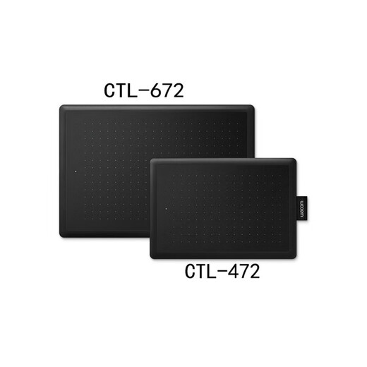 和冠（Wacom）数位板One by CTL-472电脑PS手绘板绘图板绘画板网课手写板 21x14 中号672标配二顺丰全新国