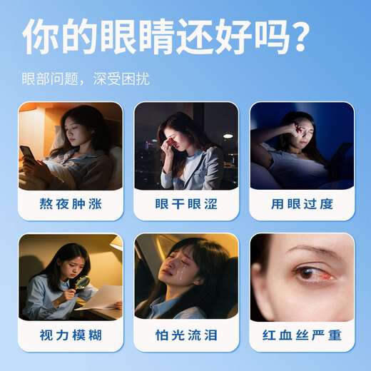 Younuokang ice compress eye mask lutein eye patch cold compress fatigue eyes dry eyes blurred vision to improve eye fatigue [30 patches for periodic installation] Cool ice compress eye patch sleeping shade sleep students and teenagers 10 patches/bags