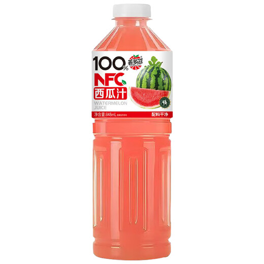 [Value value] 100% watermelon juice NFC pure juice freshly squeezed watermelon juice drink 848ml large bottle watermelon juice [4 large bottles] stock up stock
