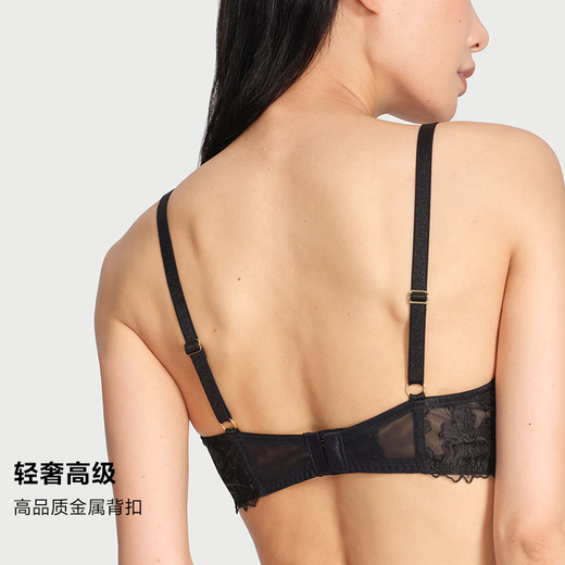 
Victoria's Secret Summer Brand New Sexy Light and Light Squid Mesh Embroidered Floral Lace Bra Underwear Thin Style Chinese Valentine's Gift 54A2 Black 11260347 75B (34B)