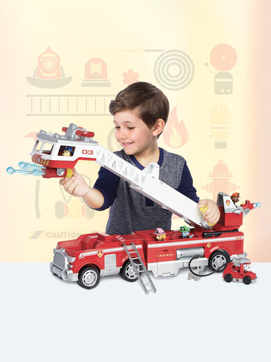 
Genuine super large ultimate fire truck sound and light rescue vehicle children's birthday gift toys 16752 ultimate ultimate sound and light fire truck