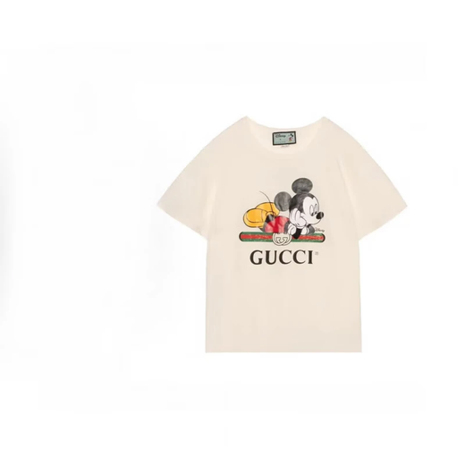 古驰（GUCCI）Love Parade FW22 字母圆领短袖  落肩袖T恤 女款 节日送礼 灰白色492347-XJB7W-9756 XL