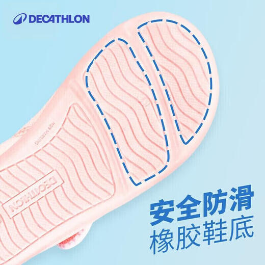 Decathlon toddler soft-soled non-slip comfortable indoor toddler shoes (high instep/fat, choose 1-2 sizes larger) gray 22-4423346