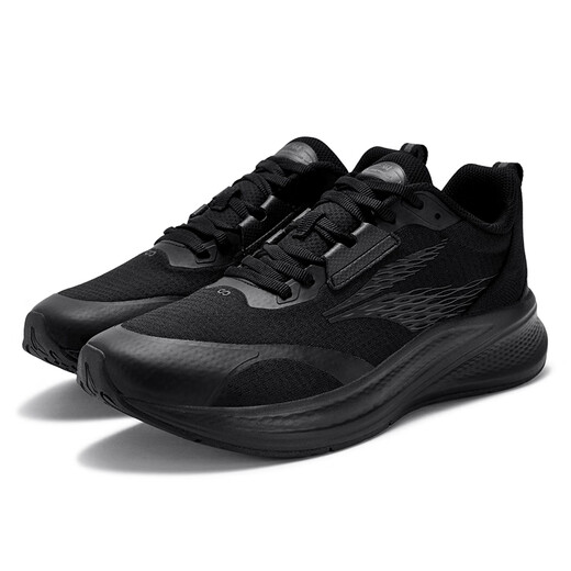 361 Men's sports shoes Feiyi 4 autumn and winter mesh breathable black commuting shoes running shoes wear-resistant shoes obsidian black dense mesh 43