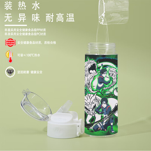 Seiri Animación Naruto Copa de agua de paja conjunta Itachi Naruto Obito Obito de estudiantes de estudiantes de estudiantes de estudiantes de estudiantes resistentes a la copa de paja 580ml FF3291 Naruto