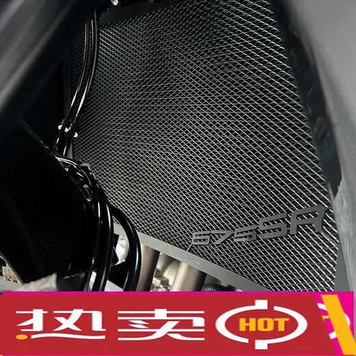 羽念汐适用春风675SR-R 675NK改装水箱护网水箱网保护罩配件 黑色B款675NK 水箱网