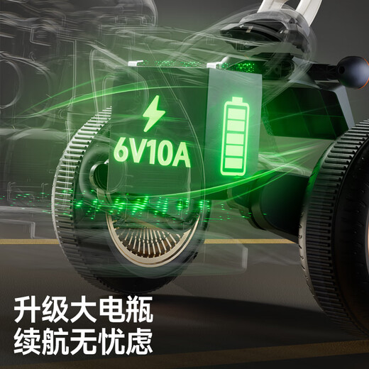 哈哈怪儿童电动摩托车儿童摩托车3-6岁儿童电动车玩具车可坐人儿童车 顶配红|6V10电瓶+双驱+遥控