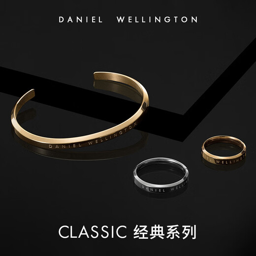 丹尼尔惠灵顿（DanielWellington）dw手镯女时尚首饰玫瑰金情侣对镯七夕情人节礼物DW00400003