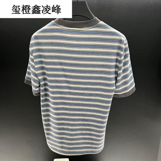 玺橙LOMY VICTOR欧洲站顶奢夏季新品T恤NZN1396玺橙 条纹 3XL 【170-190斤】