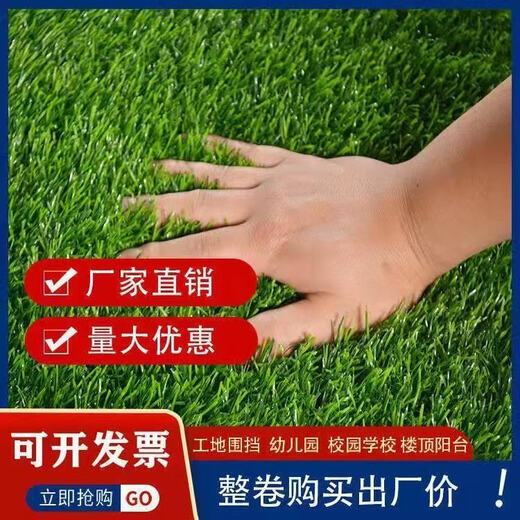 Simulated lawn artificial turf artificial fake lawn carpet simulated plastic lawn mat outdoor 2 cm thick spring grass 2 meters wide * 25 long