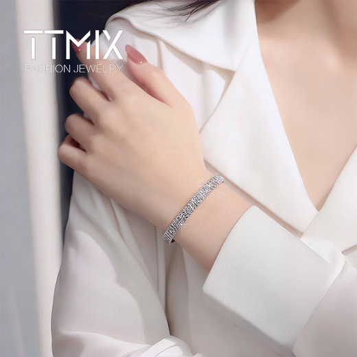 TTMIX platinum bracelet pt950 platinum bracelet platinum bracelet fashionable high-end platinum bracelet for girlfriend 13.5-13.7g