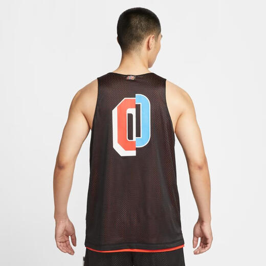 Nike (Nike) Numéro standard Dri-Fit Maillot de basket-ball à double côté masculin IH9272-010 L