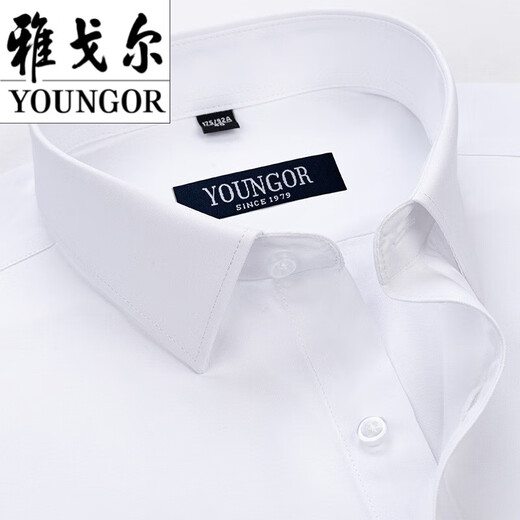 CEO Yageor Herren Short Sleeve Shirt Summer Pure Cotton Business Casual Professional Professionelles Anti-Falten-freier Streifen mittleren Alters DX6621 44 Vorschläge (180-195jin [Jin entspricht 0,5 kg])