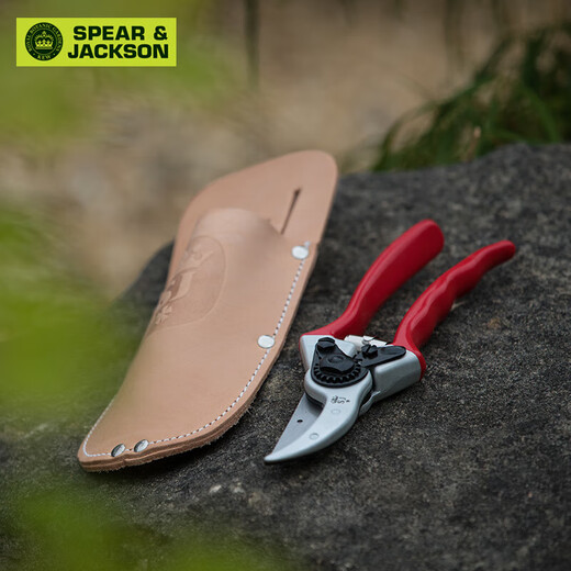 British SPEAR JACKSON gardening pruning garden flower scissors with leather case portable pruning shears leather case branch shears + leather case
