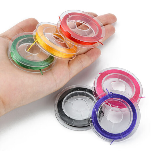 0.5mm color elastic thread crystal thread diy bracelet necklace beaded wire accessories 8 rolls/tube mixed color 8 rolls/tube