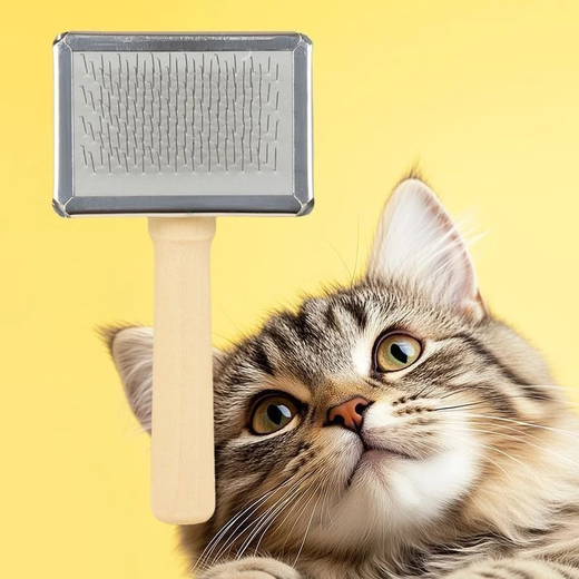 Pet general combing, knot opening and hair care, anti-static stainless steel needle comb, smoothing and durable pet comb - medium size - 1 pc