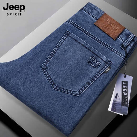 Jeep Spirit Jeep Summer Thin Men's Jeep Straight Loose среднего возраста с высоким уровнем талии.