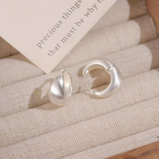 KZD old phoenix pure silver 999 earrings for women, western style anti-allergic ins for sleeping, no need to remove the ring, new earrings pure silver earrings, S999 pure silver earrings for women, western style, anti-allergic ins for sleeping