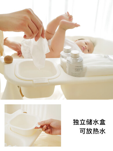 IGIFTFIREll实木尿布台婴儿护理台多功能新生儿换尿布按摩抚触洗 基础款 其他-框架结构-组装