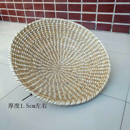 咏幻大铁锅蒸锅盖高草编锅盖铁锅柴锅火锅灶台草盖草帽盖子 7374cm 普通款