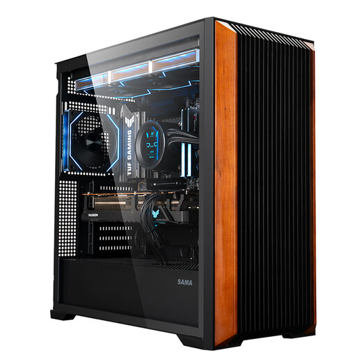 AMD Ryzen 7 7800X3D host RTX5060Ti RX9070XT computer host AI computing rendering computer E-sports live game desktop host DIY assembly machine R7 7800X3D+RTX5060丨Package 2