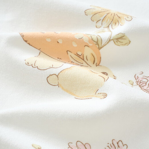 Tongtai (TONGTAI) baby autumn clothing set spring and autumn pure cotton baby clothes children's high waist belly protection home clothes yellow 80cm