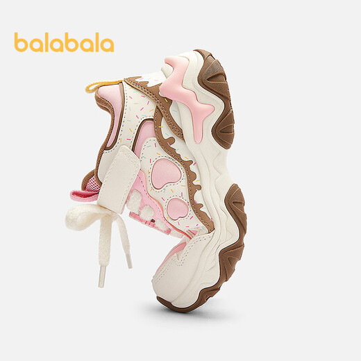巴拉巴拉童鞋儿童运动鞋女童2025秋冬老爹鞋库洛米IP慢跑鞋子208425140001