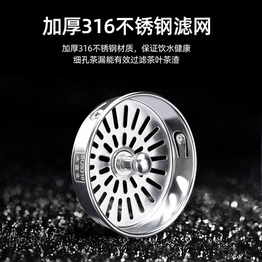 Shui Yisheng glass double-layer water cup for men to make tea, high-end business weak alkali health office crystal cup, transparent anti-scalding micro-insulation 380ml gift box