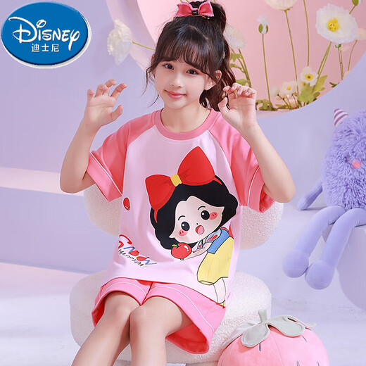 Детская пижама Disney Pure Cotton Cotton Completed Summer Thin Beaver Ruby Loppy Cartoon Little Girl Home Clothing Set 6626# Pikachu 170 размер 16 высота (138-145см)