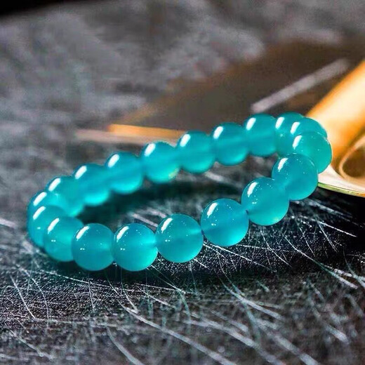 Mochen MOEYCIOR7a collection grade Mozambique ice natural amazonite bracelet for men and women single circle multi-circle bracelet blue-green crystal collection grade 13mm