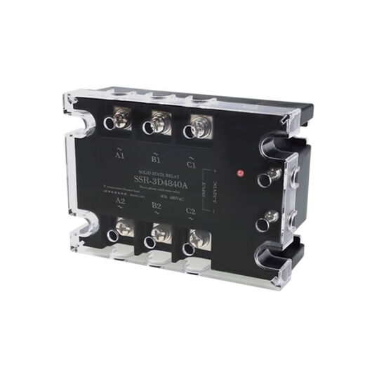 80A100A三相固态继电器SSR-3D48120A25A40A200A直流12VDC控交 SSR-3D4840A