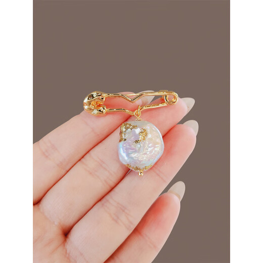 Blessings Pearl Brooch Women's niche design clothing accessories brooch - special-shaped pearls